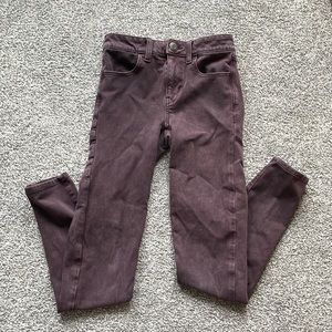 American eagle burgundy skinny jeans